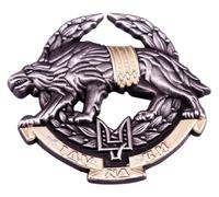 Ukraine Special Operations Forces Wolf Ukrainian Emblème Armée Soldats militaires Support Blason Trident 4,1 cm Émail Pin Badge, 4,06 cm, Émail, émail