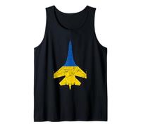 Ukraine Su-27 Flanker Jet Fighter Avion Drapeau Débardeur