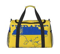 Ukraine Suppor Sac de gym avec impression de grande capacité, sac de transport à main pliable pour activités de plein air dernière intervention