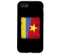 Ukraine Vietnam Demi Drapeau Ukrainien Vietnamien Histoire Coque pour iPhone SE (2020) / 7/8