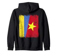 Ukraine Vietnam Demi Drapeau Ukrainien Vietnamien Histoire Sweat à Capuche
