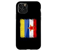Ukraine Yougoslavie Demi-Drapeau Ukrainien Yougoslavie Patrimoine Coque pour iPhone 11 Pro