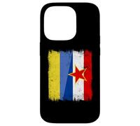 Ukraine Yougoslavie Demi-Drapeau Ukrainien Yougoslavie Patrimoine Coque pour iPhone 14 Pro