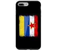Ukraine Yougoslavie Demi-Drapeau Ukrainien Yougoslavie Patrimoine Coque pour iPhone 7 Plus/8 Plus