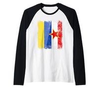 Ukraine Yougoslavie Demi-Drapeau Ukrainien Yougoslavie Patrimoine Manche Raglan