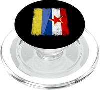 Ukraine Yougoslavie Demi-Drapeau Ukrainien Yougoslavie Patrimoine PopSockets PopGrip pour MagSafe