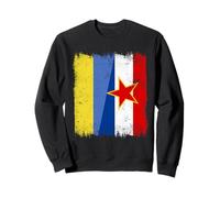 Ukraine Yougoslavie Demi-Drapeau Ukrainien Yougoslavie Patrimoine Sweatshirt