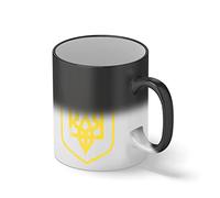 ukrainian coat of Arms Ukraina support stand with ukraine shield Magie noire tasse à café Mug
