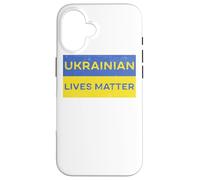Ukrainian Lives Matter Free Ukraine Liberté Paix Solidarité Coque pour iPhone 16
