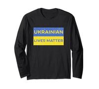 Ukrainian Lives Matter Free Ukraine Liberté Paix Solidarité Manche Longue