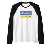 Ukrainian Lives Matter Free Ukraine Liberté Paix Solidarité Manche Raglan