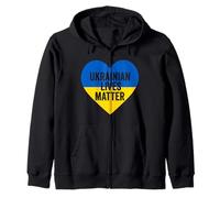 Ukrainian Lives Matter Free Ukraine Liberté Paix Solidarité Sweat à Capuche