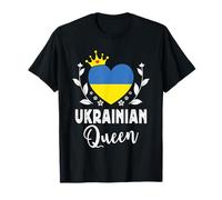 Ukrainian Queen Ukraine Flag Proud Ukrainian Woman T-Shirt