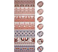 Ukrainisches Kunsthandwerk Film brodé pour œufs de Pâques 5,7 cm N° 10 - Film rétractable en 3 secondes