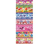 Ukrainisches Kunsthandwerk Œufs de Pâques - Film thermorétractable - Fleurs et papillons - 1 bande suffit pour 7 œufs - Banderole pour décorer les œufs - Décoration de Pâques élégante n° 34