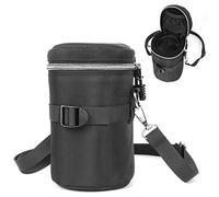 Uktunu Sac de protection d'objectif étanche et absorbant les chocs pour objectifs Canon, Nikon, Tamron, Sony, dimensions intérieures 120 x 230 mm, noir, Noir , Innere Größe 90*160mm, Poches pour