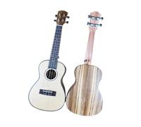 Ukulélé 23 Pouces Avec Table En Épicéa Dos Et Reliure En Bois De Zèbre Instrument De Musique Ukulélé