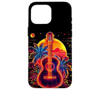 Ukulele 90s Style Hawaii Retro Look Coque pour iPhone 16 Pro Max