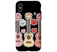 Ukulele Cartoon Style Uke Guitalele Coque pour iPhone X/XS