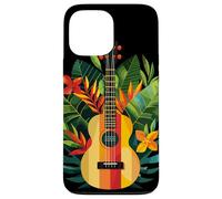 Ukulele Comic Look Cavaquinho Leçons de musique Coque pour iPhone 13 Pro Max