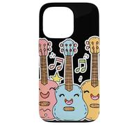 Ukulele Comic Style Cavaquinho Leçons de musique Coque pour iPhone 13 Pro