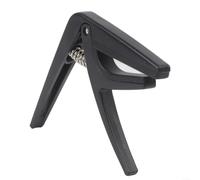 Ukulélé compact de 6,6 cm, 4 cordes, design noir, ukulélé compact de 6,6 cm | Mécanisme de changement rapide, précision à 4 cordes, corps en ABS noir, idéal pour les ukes soprano et concert