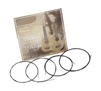 Ukulele Cordes noir,HUIOP Cordes noires pour ukulélé Ukelele Uke,matériau en Nylon,4 pièces/ensemble (livraison aléatoire de la carte d'emballage),ukulele string blanc