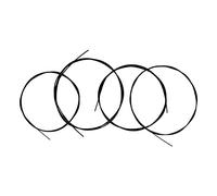 Ukulele Cordes noir,HUIOP Cordes noires pour ukulélé Ukelele Uke,matériau en Nylon,4 pièces/ensemble (livraison aléatoire de la carte d'emballage),ukulele string blanc