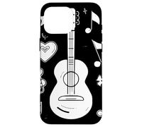 Ukulélé Dessin Instrument de Luth Coque pour iPhone 16 Pro Max