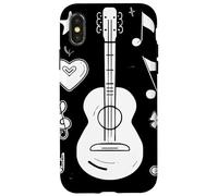 Ukulélé Dessin Instrument de Luth Coque pour iPhone X/XS