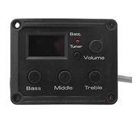 ukulélé égaliseur amplificateur, 3 bandes EQ, écran LCD pour调节音效和预放大, musiciens, enregistrement, streaming, scène