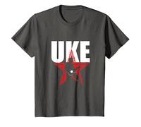 Ukulélé Étoile Guitare Uke Acoustique Hawaii Musicien T-Shirt, Enfant, Asphalte, 6 Ans