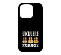 Ukulélé Gang Hawaiian Music Acoustic Guitar Player Band Coque pour iPhone 14 Pro