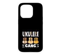 Ukulélé Gang Hawaiian Music Acoustic Guitar Player Band Coque pour iPhone 15 Pro