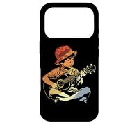 Ukulélé Garçon Dessin Leçons de Musique Coque pour iPhone 17 Pro