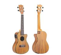 Ukulélé Guitare Ukulélé Pan Coupé De 24 Pouces En Bois Dacacia 4 Cordes Adaptée Aux Débutants