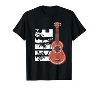 Ukulélé Hawaïen Hawaii Acoustique Guitare Aloha Uke Musicien T-Shirt