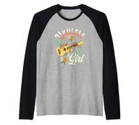 Ukulélé hawaïen pour Filles et Femmes Manche Raglan