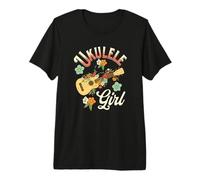 Ukulélé hawaïen pour Filles et Femmes T-Shirt Haut de Gamme