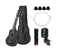 Ukulélé,HUIOP 21 pouces coloré acoustique soprano ukulélé Ukelele Uke Kit tilleul avec sac de transport Uke Strap cordes Picks Tuner,Ukulele Soprano Acajou,Ukulélé