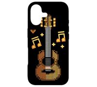 Ukulélé Instrument à Cordes Pixel Art Coque pour iPhone 17