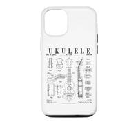 Ukulélé Instrument de Musique Vintage Brevet Dessin imprimé Coque pour iPhone 12/12 Pro