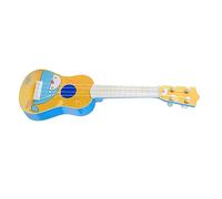 Ukulélé Miniature pour Enfants, Jouet Sûr à la Maison, 4 Cordes Colorées, Petit ukulélé de Dessin animé (Yellow)