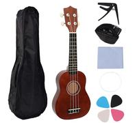 Ukulélé multifonction de 53,3 cm, guitare en bois, pratique pour l'école, les leçons de musique et les rassemblements, ukulélé portable pour débutants
