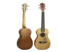 Ukulélé Pour Débutant Mini Guitare Ukulélé De 23 Pouces Sculptée En Épicéa Un Folk Portable Et Créatif Pour Les Débutants