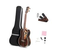 Ukulélé Pour Débutants Ensemble De Ukulélé Ténor Acoustique Électrique Tout Bk 26 Pouces Pour Gaucher Avec Tige En Treillis Et Égaliseur(Left Hand)