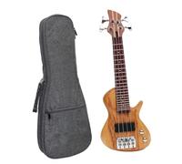 Ukulélé Pour Débutants Mini Basse Électro Acoustique Pour Ukulélé À 4 Cordes Avec Housse De Transport