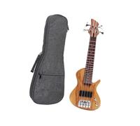 Ukulélé Pour Débutants Mini Basse Électro Acoustique Ukulélé À 4 Cordes Avec Sac De Transport Adapté Aux Débutants Adultes