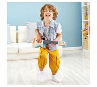Hape - Instrument de Musique en Bois - Ukulélé Rock'n'Roll avec Partitions - Jouet d'Éveil Musical - Petite Guitare pour Enfant dès 3 Ans - Idée Cadeau Fille et Garçon - Taille Enfant