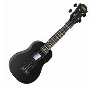 Ukulélé Soprano au design Roundback Uke Guitare Hawai 15 Frettes Nylon Noir